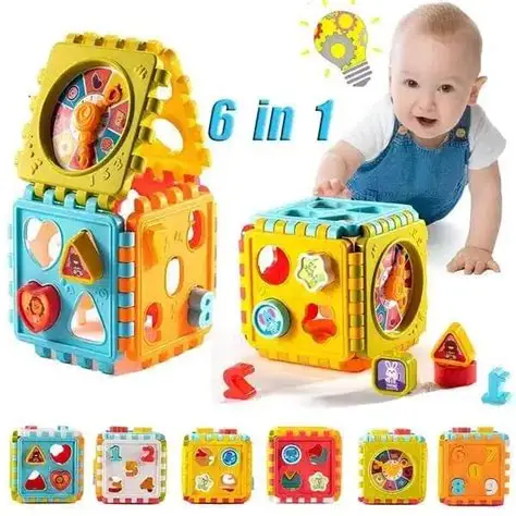 Kids Musical Activity Cube 6-in-1 Sound & Fun Exploration Toy_1 Kids Musical Activity Cube - Image 2