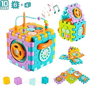 Kids Musical Activity Cube 6-in-1 Sound & Fun Exploration Toy_2 Kids Musical Activity Cube - Image 3
