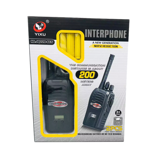 kids interphone two way radio walkie talkie toy set (2pcs) kids interphone two way radio walkie talkie toy set (2pcs)