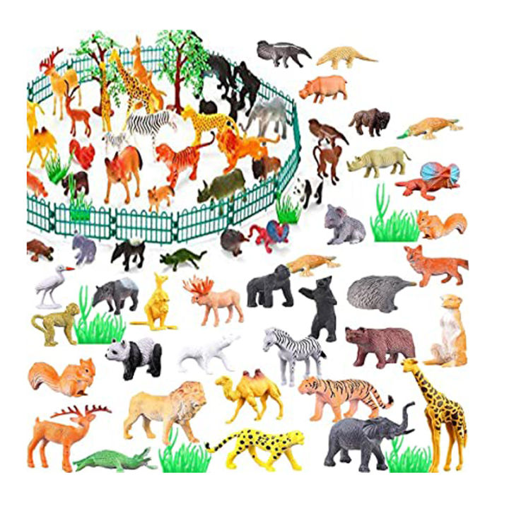 wild animals figurine toy set – safari & forest animals wild animals figurine toy set – safari & forest animals