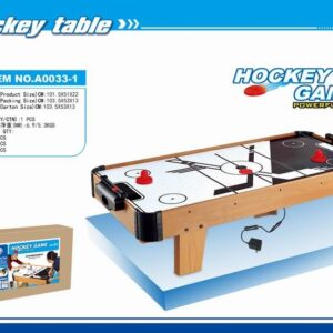 wooden air hockey game table with powerful fan