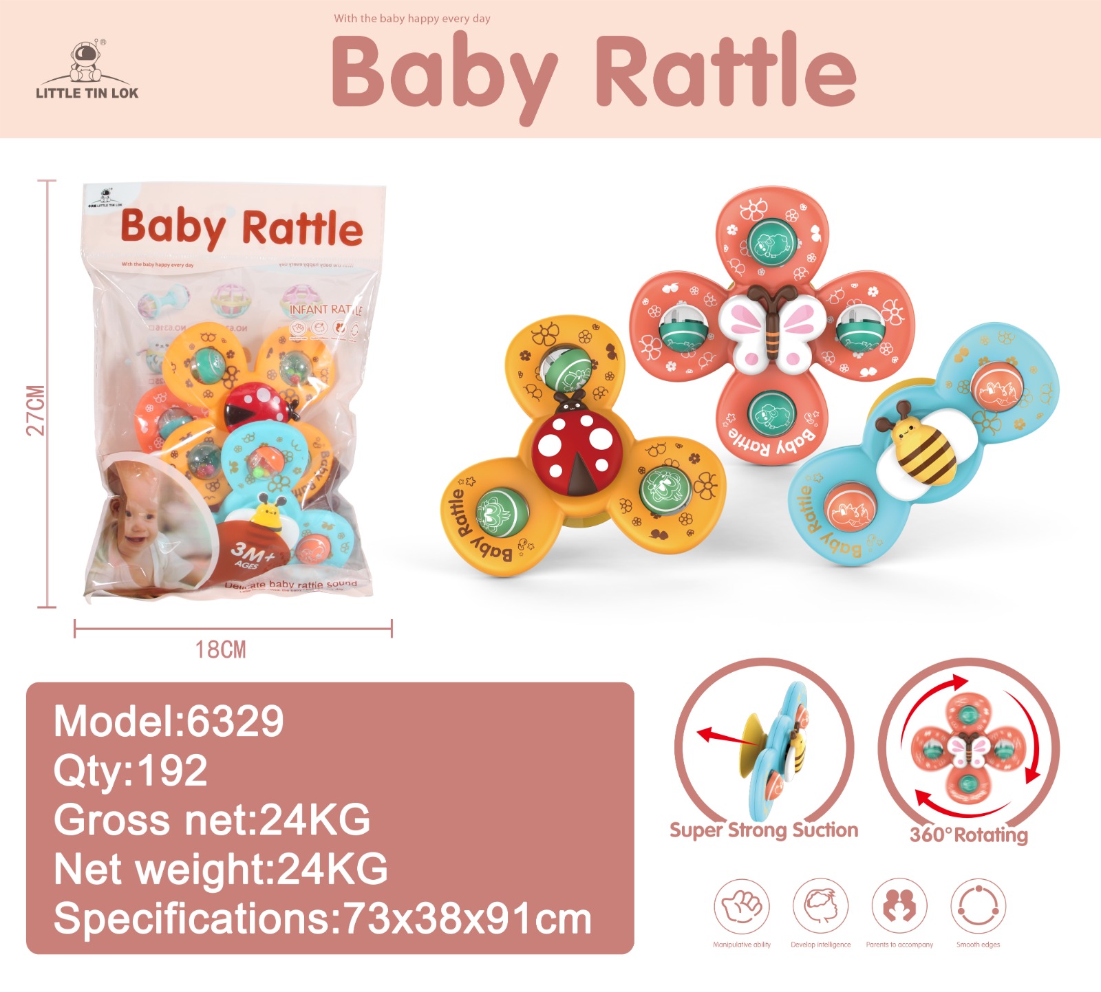 little tin lok 3 piece suction spinner rattle set little tin lok 3 piece suction spinner rattle set