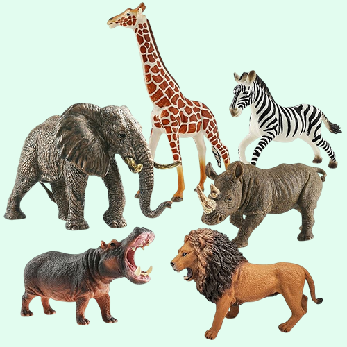 wild animals figurine toy set – safari & forest animals wild animals figurine toy set – safari & forest animals