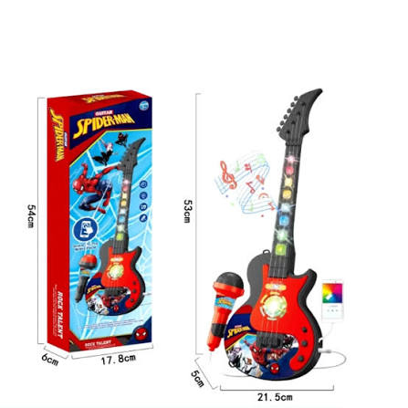 spider man light & sound musical guitar toy spider man light & sound musical guitar toy