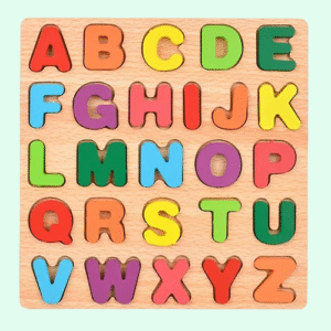 kids wooden abc puzzle board