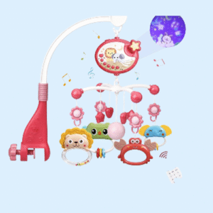 baby inn 2 in 1 musical cot mobile with lights
