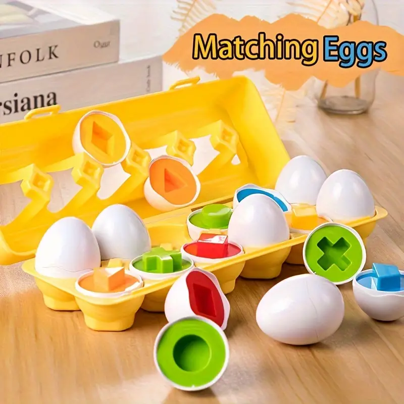 12 pcs montessori matching eggs toy 12 pcs montessori matching eggs toy